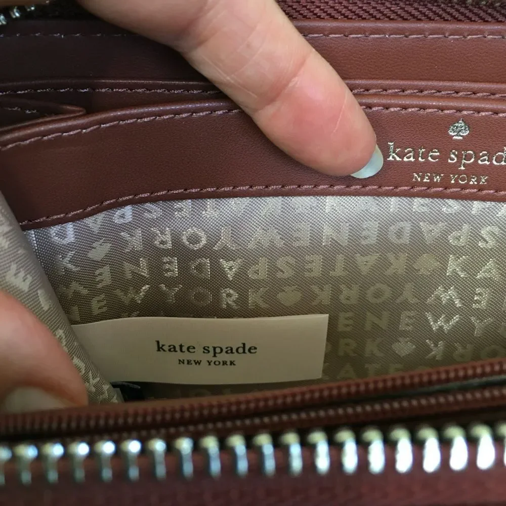 NEW Kate Spade Maroon Chester Street Neda Leather Wallet